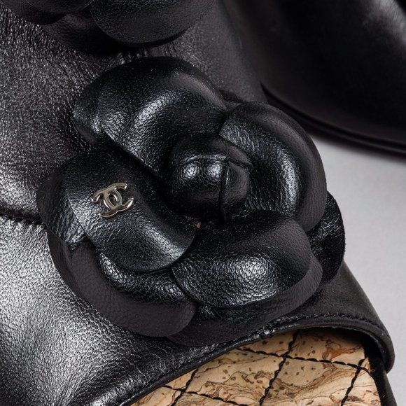 Chanel Camellia Wedge Booties - Picture 7 of 10